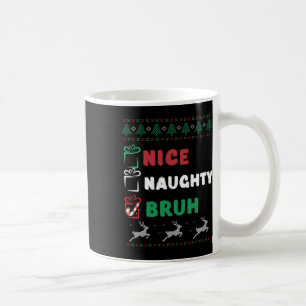 Caneca De Café Noite de Natal Bela, Maldita Bruh Engraçado Lista