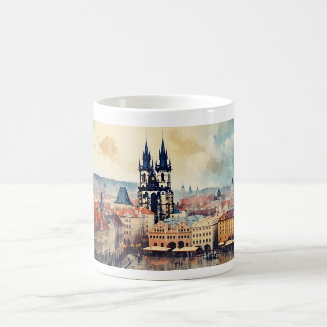 Caneca De Café Noite de Praga na República Checa (Centro)