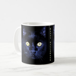 Caneca De Café Noite Escura de Terror do Gato Preto Assustador de