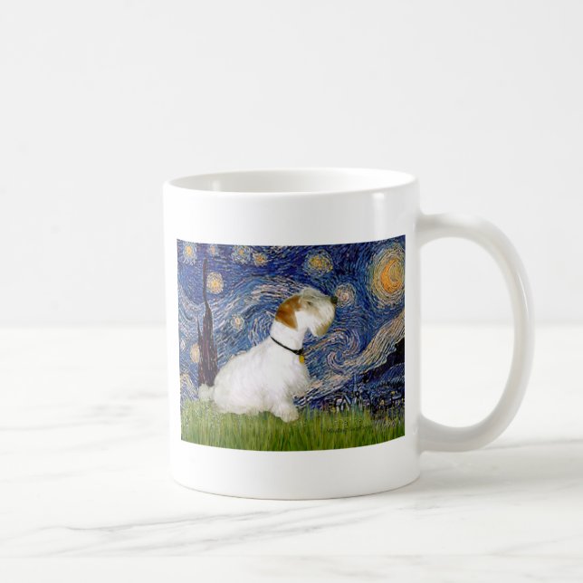 Caneca De Café Noite Estrelada - Sealyham Terrier (L) (Direita)