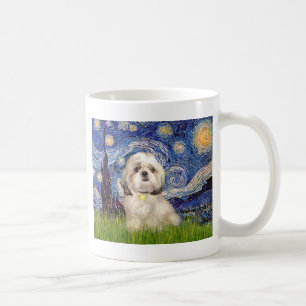 Caneca De Café Noite Estrelada - Shih Tzu (Y)