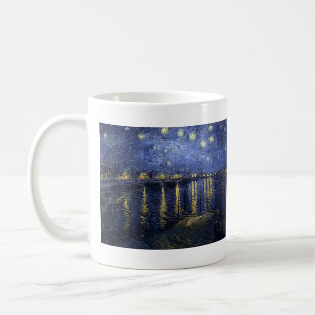 Caneca De Café Noite estrelado sobre o Rhone (Esquerda)