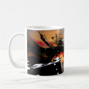 Caneca De Café Noite Fundida Abstrata