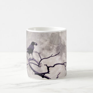 Caneca De Café Noite gótico da fantasia do corvo do corvo e da