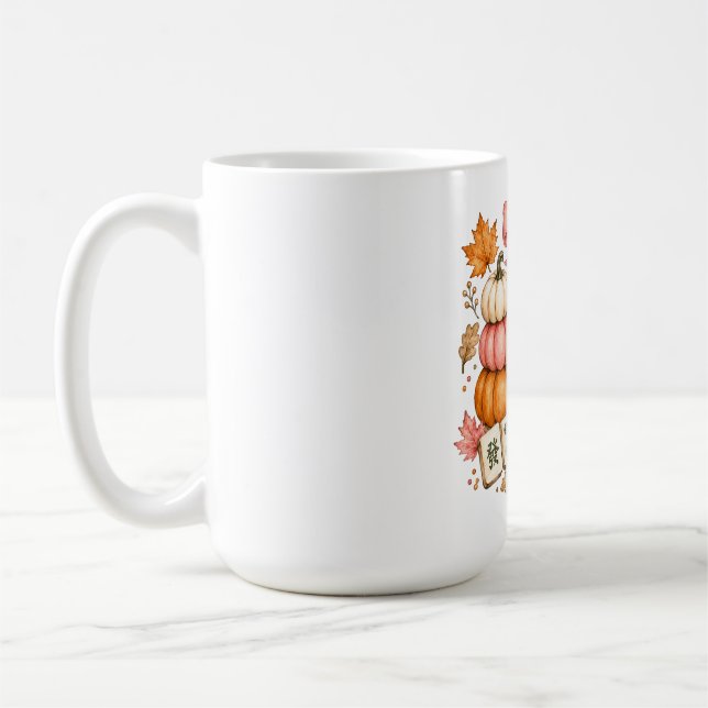 Caneca De Café Noites de Mahjong com Tempero de Abóbora (Esquerda)