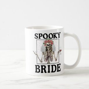 Caneca De Café Noiva Assustadora Dama de Honra Esqueleto Hallowee