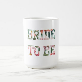 Caneca De Café Noiva com Estampa Floral