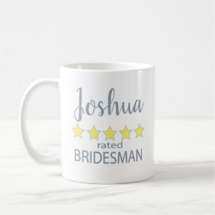 Caneca De Café Noiva & Cortejo 5 Estrelas Bridesman