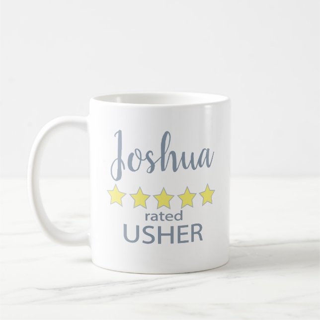 Caneca De Café Noiva & Cortejo 5 Estrelas Usher (Esquerda)