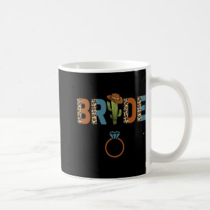 Caneca De Café Noiva Dama de Honra Ocidental País Despedida de So