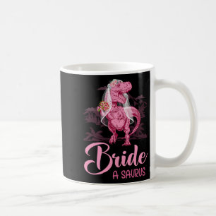 Caneca De Café Noiva de Casamento Dino Um Saurus Dinossauro Prese