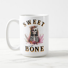 Caneca De Café Noiva de Halloween doce ao Osso
