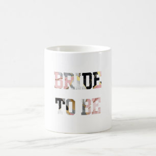 Caneca De Café Noiva de Mármore Rosa e Dourado