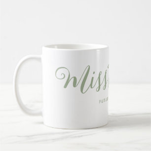 Caneca De Café Noiva de Senhorita para Senhora Moderno Boho Rotei