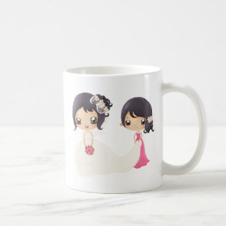 Caneca De Café Noiva e madrinha de casamento