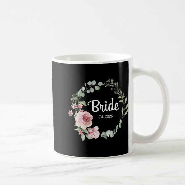 Caneca De Café Noiva Est. 2025 Presentes Casamento Igual Mulher (Direita)