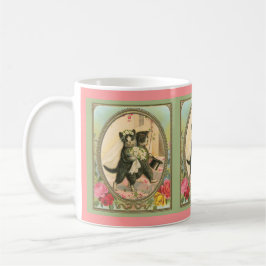Caneca De Café Noiva Gata e Noivo Dia do Casamento