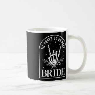 Caneca De Café Noiva Groom Skeleton Rock Hand Casais Casamento Ha