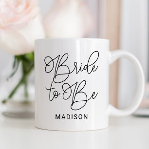 Caneca De Café Noiva para ser um casamento personalizado de Scrip