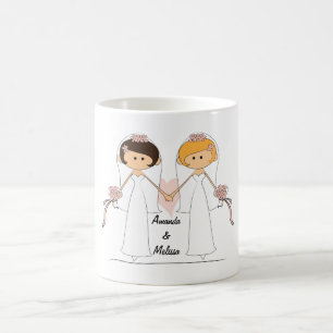 Caneca De Café Noiva personalizada e noiva Mug