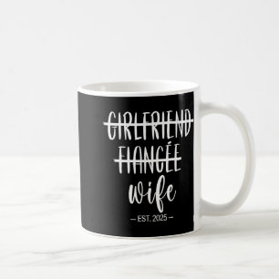 Caneca De Café Noiva Prometida Esposa 2025 Recém-Casados Casament