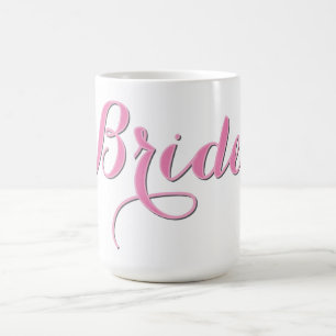 Caneca de Café Noiva Rosa, Presente de Xícara de C