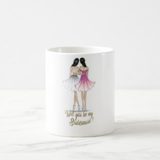 Caneca De Café Noiva triguenha/caneca triguenha da dama de honra