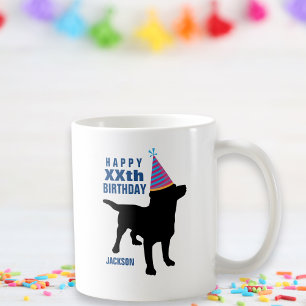 Caneca De Café Noivado Personalizado do Cachorro Negro Engraçado