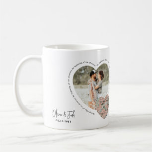 Caneca De Café Noivado personalizado do mapa de localização do co