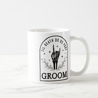 Caneca De Café Noivado W de Dia das Bruxas Gótico da Noiva de Gro