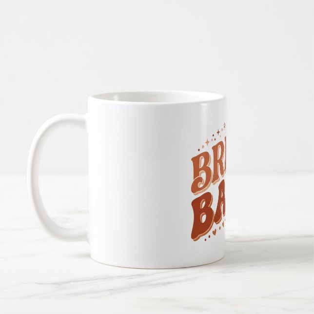 Caneca De Café Noivas Retro Babes Terracotta Despedida de Solteir (Esquerda)