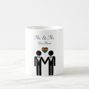 Caneca De Café Noivo da silhueta e noivo