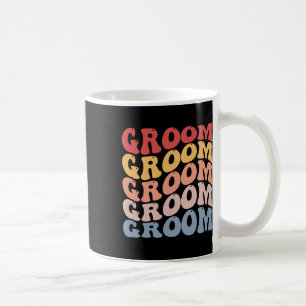 Caneca De Café Noivo Groovy despedida de solteiro