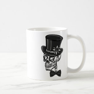 Caneca De Café Noivo Sugar Skull Festa de Despedida de Solteiro