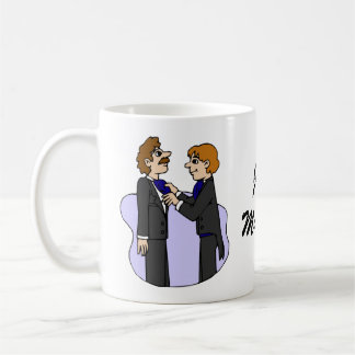 Caneca De Café Noivos que preparam-se para wedding