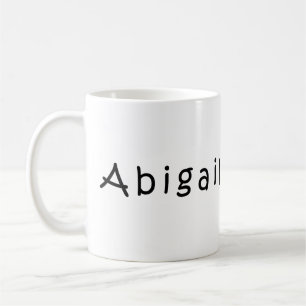 Caneca De Café Nome Abigail