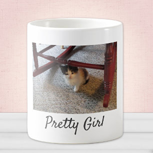 Caneca De Café Nome, Adicione Sua Foto Pet Fofo 11oz