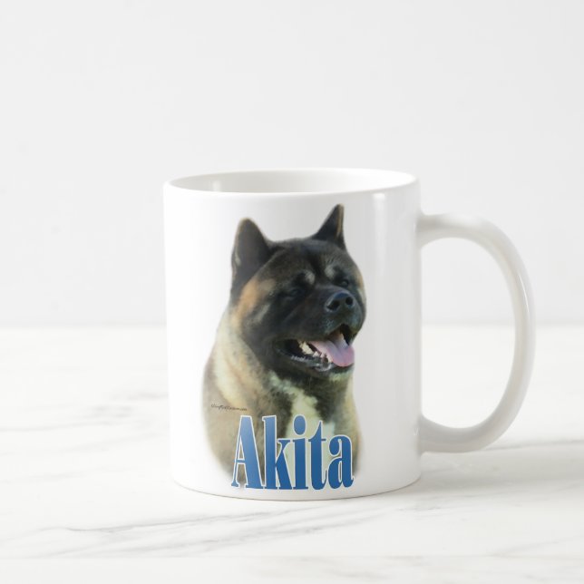 Caneca De Café Nome Akita (Direita)