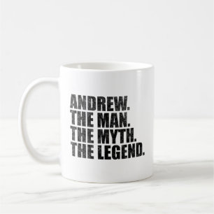 Caneca De Café Nome Andrew, Andrew O Homem O Mito A Lenda