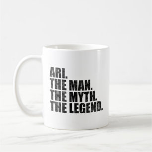 Caneca De Café Nome Ari, Ari O Homem O Mito A Lenda