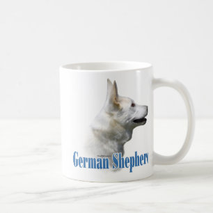 Caneca De Café Nome branco do german shepherd