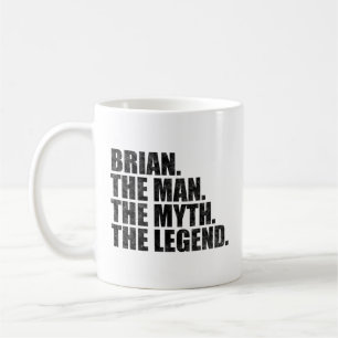 Caneca De Café Nome Brian, Brian O Homem O Mito A Lenda