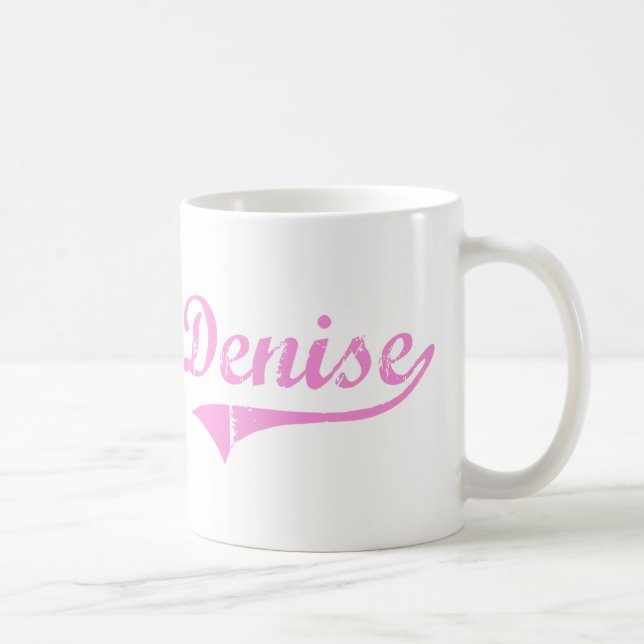 Caneca De Café Nome clássico do estilo de Denise (Direita)