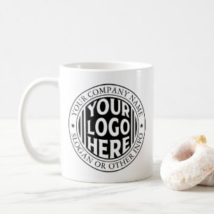 Caneca De Café Nome Comercial Mínimo E Logotipo De Marca Personal