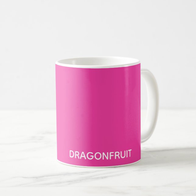 Caneca De Café Nome cor-de-rosa dos frutos de baga (Frente Esquerda)