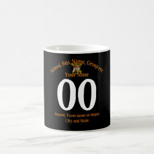 Caneca De Café Nome da boliche Número da Equipe Nome Estado da Ci