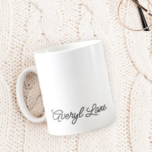 Nome da Caligrafia Simples de Script Girly