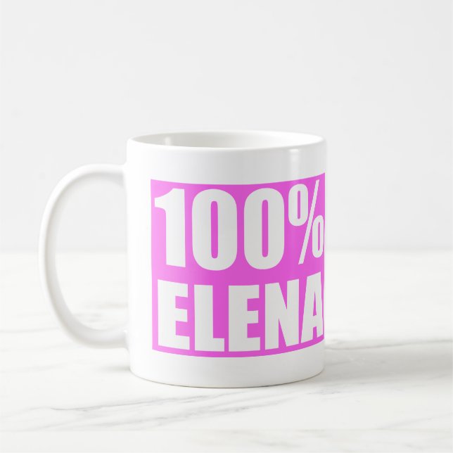 Caneca De Café Nome da Elena (Esquerda)