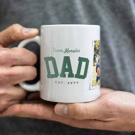 Caneca De Café Nome da família do pai de Equipe Um Esportes de Fo
