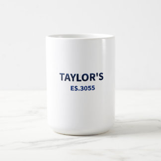 Caneca De Café Nome da família Taylor - Personalizado "Est. 2025